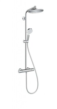 HANSGROHE - Crometta Sprchový set S 240 Showerpipe s termostatem, EcoSmart 9 l/min, chrom 27268000