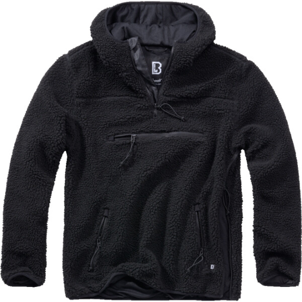 Brandit Pulovr Teddyfleece Worker Pullover černý S