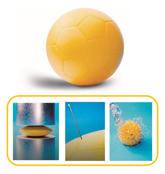 Androni Sportovní míč RESISTANT - průměr 20 cm, žlutý