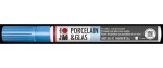 Marabu Popisovač na sklo/porcelán 1-2 mm - metalický modrý