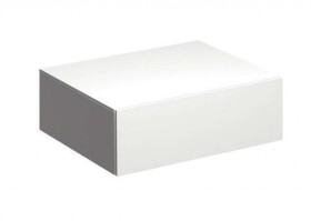 GEBERIT - Xeno 2 Boční skříňka 58x20 cm se zásuvkou, lesklá bílá 500.507.01.1