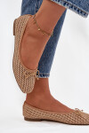 Baleríny s pletenkou a mašličkou Camel Belirra 40