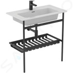 IDEAL STANDARD - Conca Kovový podstavec pro umyvadlo 80 cm, hedvábná černá E2654XG