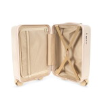 Konges Sløjd Dětský cestovní kabinový kufr s kolečky Sweet and Sour, krémová barva, plast