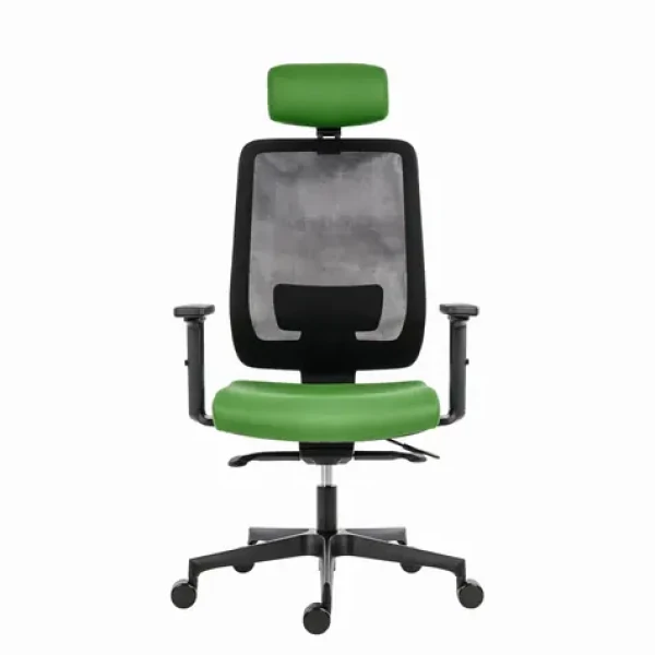Powerton Lucie zelená / Kancelářské ergonomické křeslo / nosnost 130 kg (MKWPLUKBCCZA)