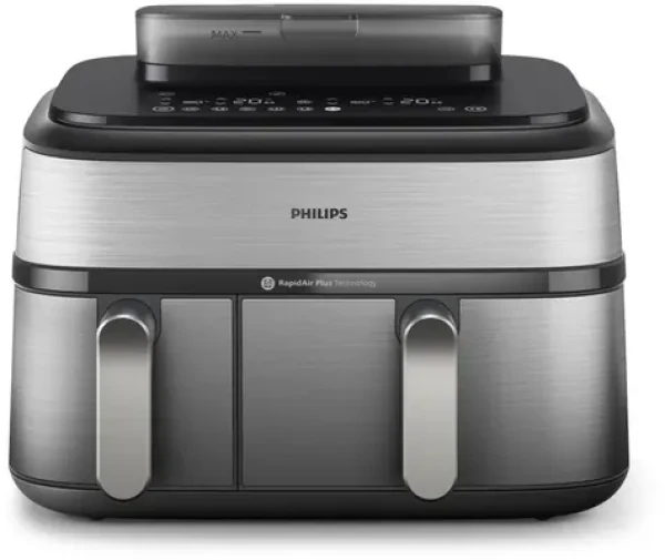 Philips 5000 series NA555/00 stříbrno-černá / Horkovzdušná fritéza / 2750 W / 40°C - 200C° / objem 9L (NA555/00)