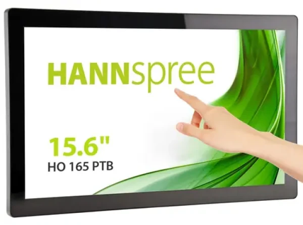 15,6" HANNspree HO165PTB černá / Monitor / Dotykový / Full HD 1920x1080 / HDMI+DP+VGA / IP65 (HO165PTB)