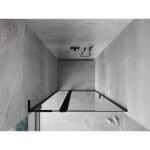 MEXEN/S - Mist L sprchové dveře křídlové levé 105, černý okraj, černá 8A4L-105-000-70-70-L