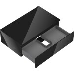 MEXEN/S - Orio koupelnová skříňka pod umyvadlo 80 cm s deskou, 1 šuplík, černá lesk 91A10-08023-1-BFC70
