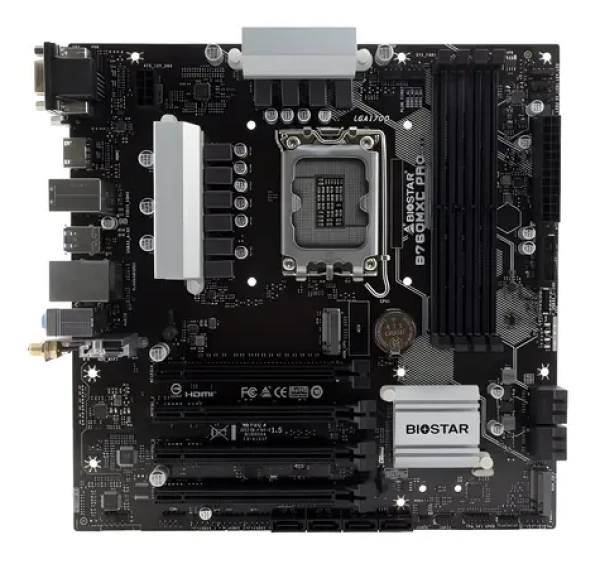 Biostar B760MXC PRO / B760 / LGA1700 / 4x DDR5 / PCIEx16 / 2.5GLAN / WiFi / mATX (B760MXC PRO)