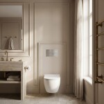 REA - Podomítkový Instalační Set Slim 024N pro WC s Tlačítkem T Brush Steel KPL-E1057