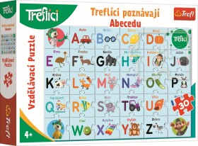 Trefl Puzzle Treflíci poznávají abecedu / 30 dílků - TOMI