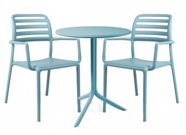 STIMA Jídelní set Spritz-Costa křesílko VARIANTA PROVEDENÍ: stůl (pr/v): 60 x 40-76 cm + 2 křesílka STI-SET-SPR-COK-2
