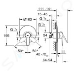 GROHE - QuickFix Start Sprchová baterie pod omítku s tělesem, chrom 32590002