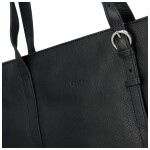 Luxusní dámská kožená kabelka Katana Siva, černá