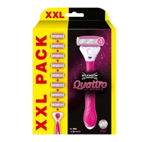 Wilkinson Quattro for Women holící strojek + 8 náhradních hlavic (WDS031)