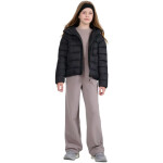 Dětská péřová bunda 4F U0704 tmavě černá 4FJWAW25TDJAU0704 20S 134 cm