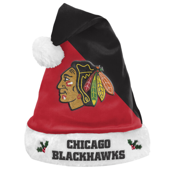 Pánská Zimní Čepice Chicago Blackhawks FOCO Colorblock Santa Hat