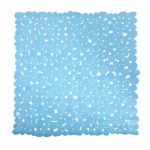 MSV GALETS protiskluzová podložka do sprchy světle modrá / PVC / 53 x 53 cm
