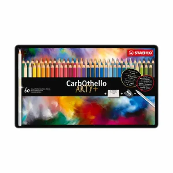 STABILO® CarbOthello - ARTY+ - 60 ks sada v plechu - 60 různých barev (1460-6)