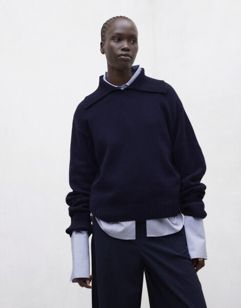 ECOALF Adria Sweater Deep Navy S