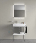 DURAVIT - DuraSquare Umyvadlo 600x470 mm, bez přepadu, s otvorem pro baterii, DuraCeram, bílá 2353600041