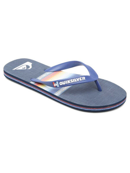 Quiksilver MOLOKAI SUN FADED BLUE/BLUE/BLACK pánské žabky - 40EUR