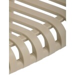 Židle jídelní, stohovatelná, cappucino plast