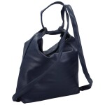 Stylový dámský koženkový kabelko-batoh Korelia, tmavě modrý
