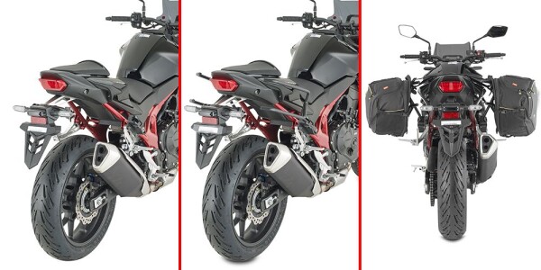 Tr1206 trubkový rychlosundávací držák brašen pro Honda CB 750 Hornet (23-25), CB 500 Hornet (24-25)