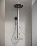 IDEAL STANDARD - ALU+ Sprchový set s termostatem, průměr 26 cm, 2 proudy, stříbrná BD583SI