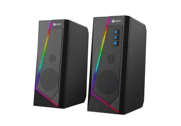 C-TECH SPK-17 černá / 2.0 / reproduktory / 3.5 mm jack / RMS 6W (8594125012441)