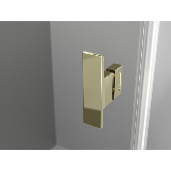 MEXEN/S - Mist H T sprchový kout dveře křídlové pravá 120 x 100, transparent, zlato 8A5T-120-100-50-00-P