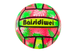 Mamido Gumový míč s listy 24 cm růžový