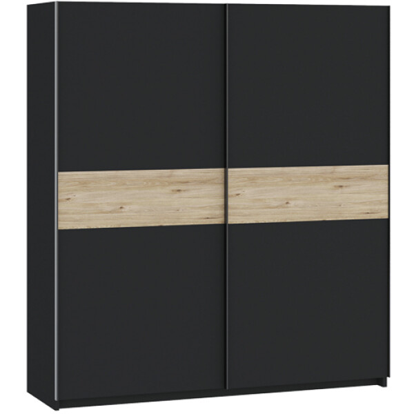 FRONTI Šatní skříň BERNO 200 - antracit + jackson hickory 22022