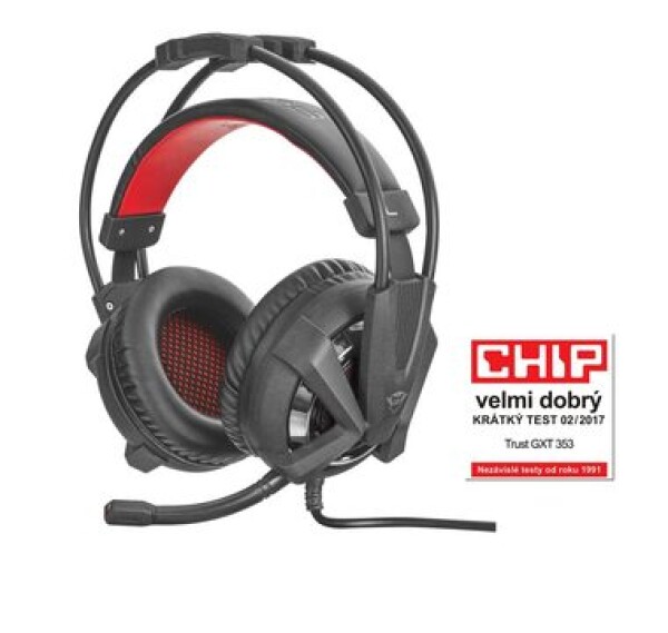 Trust GXT 353 Vibration Headset pro PS4 / Herní sluchátka s mikrofonem / 3m / USB (21302-T)