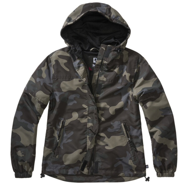 Brandit Bunda Windbreaker Ladies Summer Frontzip darkcamo M