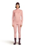 Dámské merino tričko s dlouhým rukávem ICEBREAKER Wmns 260 Tech LS Half Zip, Blush velikost: M