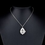 Náhrdelník Swarovski Elements Valentini - had, Bílá/čirá 39 cm + 3 cm (prodloužení)
