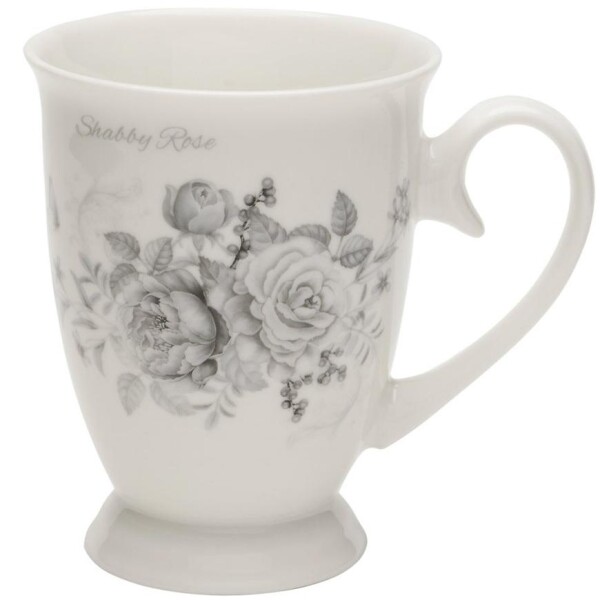 Porcelánový hrníček na nožce Shabby Rose 320ml