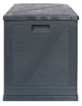 TOOMAX WOOD zahradní plastový úložný box 420 L - grafit