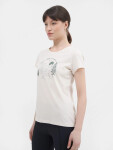 Dámské tričko organické bavlny 4FSS23TTSHF273-11S bílé 4F