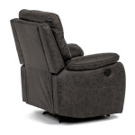 TV a relaxační křeslo s elektrickým ovládáním, potah coffee látka v dekoru vintage, 1 motor 240V