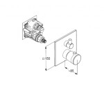 KLUDI - Amba Termostatická sprchová baterie pod omítku, chrom 538850575