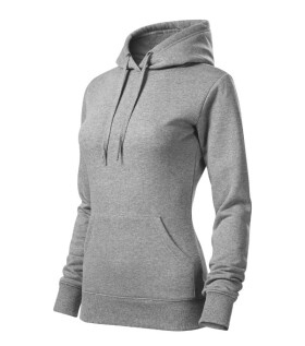 Cape mikina dámská tmavě šedý melír 2XL