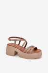 Sandály na podpatku model 214994 Step in style 39
