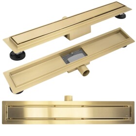 REA - Odtokový žlab Neox brush gold 90 REA-G4895