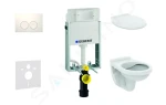 Geberit Set předstěnové instalace, klozet Alpha se sedátkem, tlačítko Delta21, alpská bílá 110.100.00.1 NR1