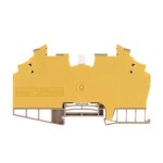 W-Series, Test-disconnect terminal, Rated cross-section: 1,5 mm&sup2;, Screw connection WDT 1.5/2 BE/PA66/GE 1015560000 béžová, žlutá Weidmüller 25 ks