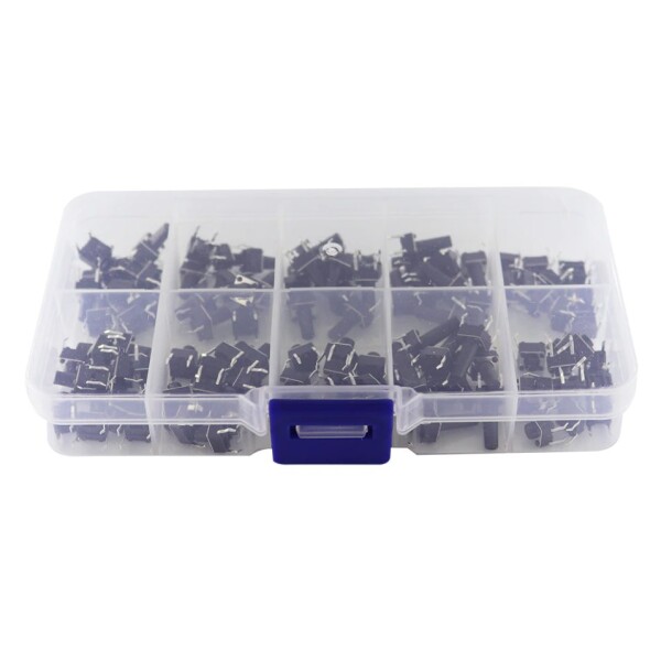 Sada mikrospínačů 6 x 6 - 200 kusů